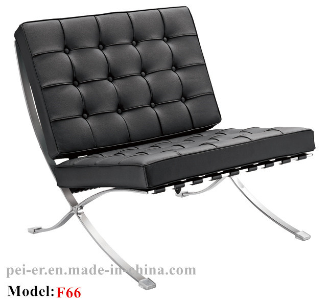 Steel Barcelona Chaise Leisure Hotel Lounge/ Recliner Chair Furniture (PE-F66-2)