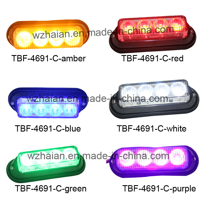 Amber Auto Grill Mini Lightbar (TBF-4691L3-B)