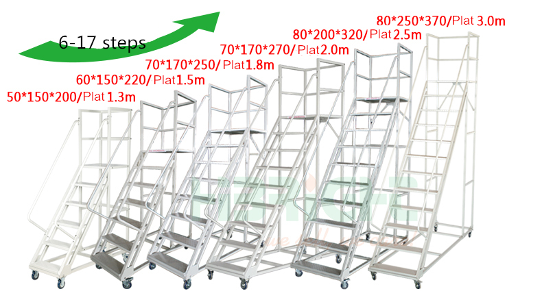 Warehouse Logistic Hand Ladder Trolley Cart