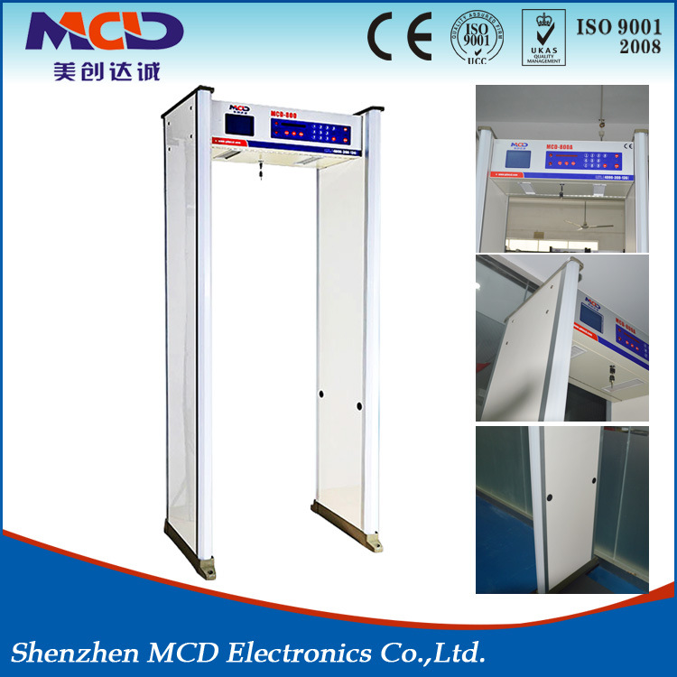 Multi Zone Identification System Walk Through Metal Detector Gate with Security Alarm