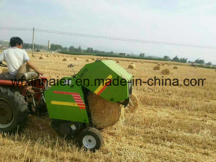 Three Color Hay Baler Machine for Compact Tractors Straw Baler