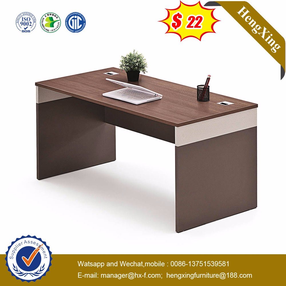 HPL Teak Color Wooden Furniture Office Executive Desk (HX-5DE248)