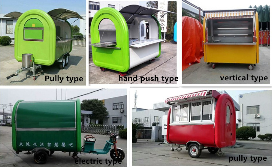 Small Space Mobile Food Cart for Export India