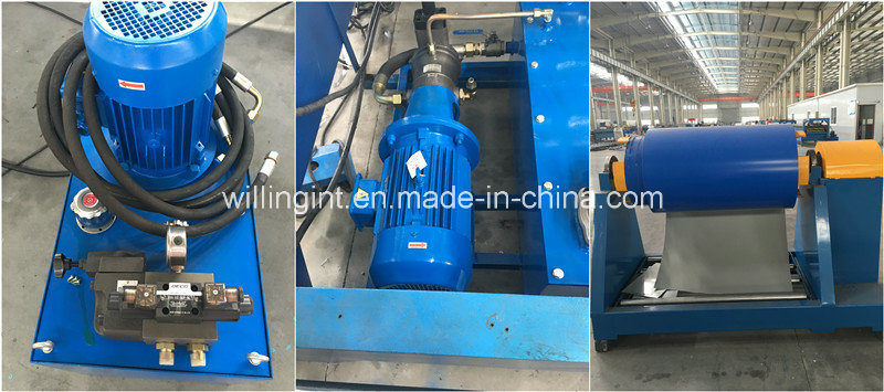 Colored Galzed Steel Wall Roofing Panel Roll Forming Machine