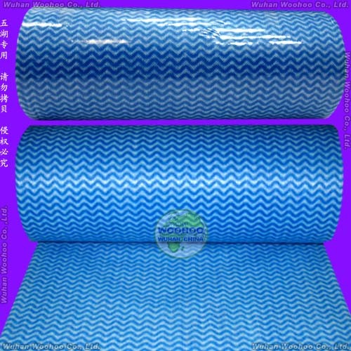 Super Absorbent All Purpose Spunlace Nonwoven Roll Cloth for Bathroom