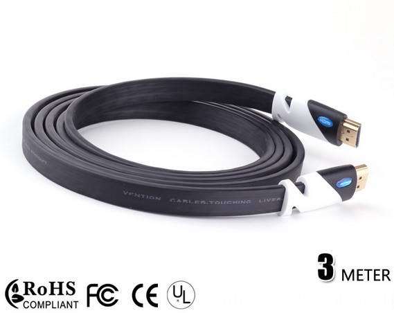 28AWG Flat HDMI Cable for Home Theatre 3D HDTV