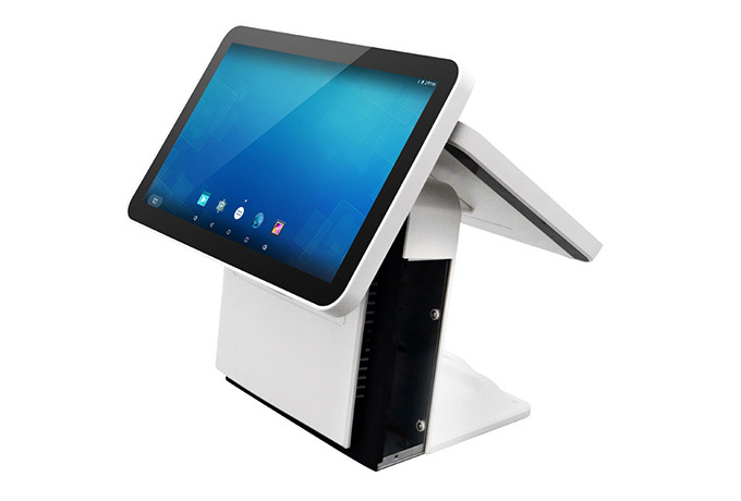 Dual Touch Screen Tablet POS System All in One Cash Payment Billing Electronic Cash Register