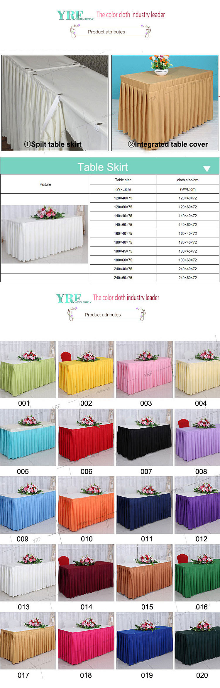 Cheap Yellow Square Table Skirt