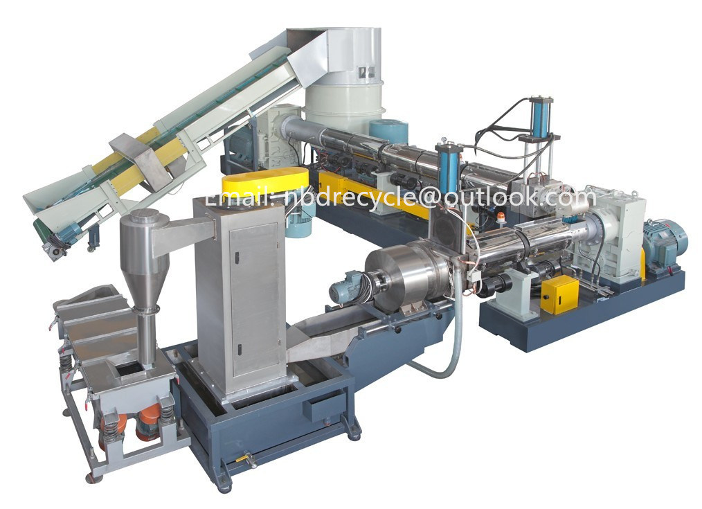 Two Stage Plastic Granulator for Heavily Printed Film