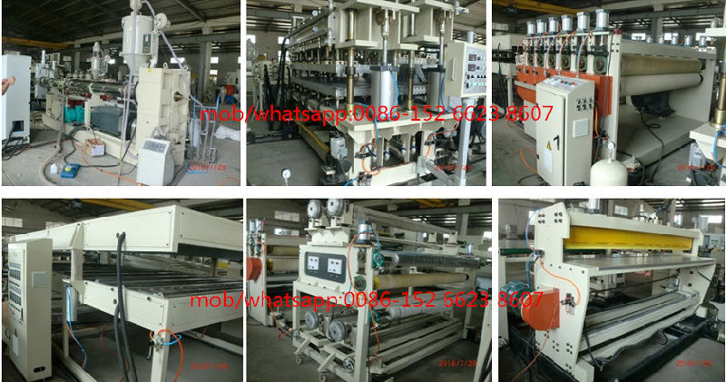 Polycarbonte PC PP Hollow Grid Sheet Extrusion Machine