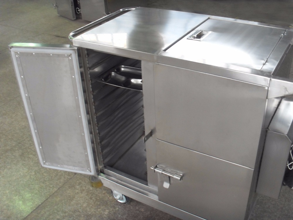 Thr-FC002 Electric Heating Dinner Trolley Used in Hospital