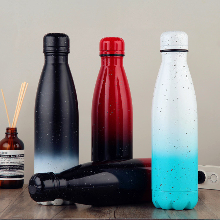 Wholesale Engravable Insulated Stainless Steel Cola Shaped Swelling Water Bottle