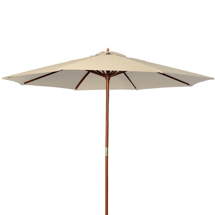 Wooden Frame Light Weight Easy Foldable 9FT Outdoor Umbrella