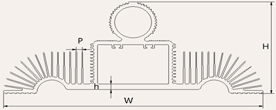 High Power Aluminum LED Heatsink