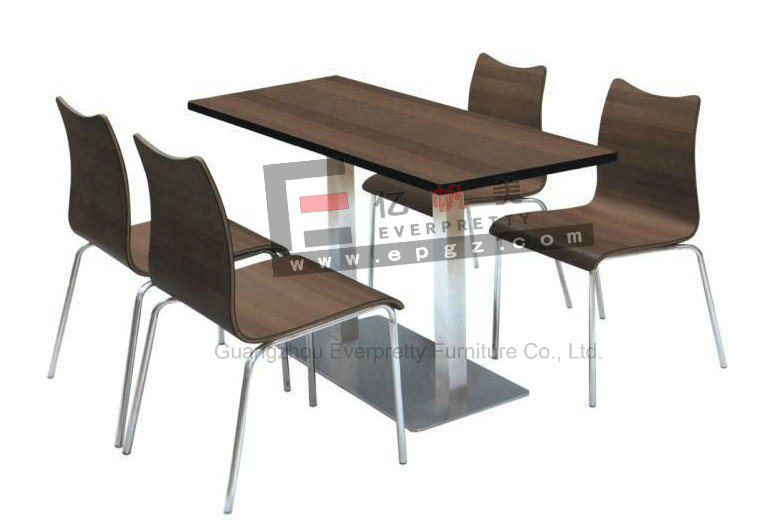 Restaurant Furniture Dining Table with Chairs for Student