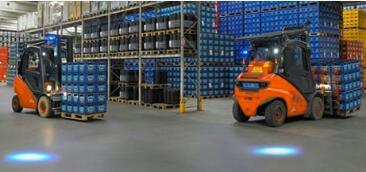 Explosion Proof and Safe-Life Blue Forklift LED Warning Spotlight for Warehouse