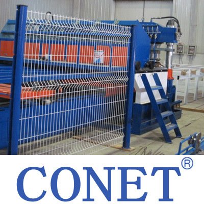 Conet Brand Semi-Automatic Welded Wire Fence Panels Making Machine (HWJ1200 with line wire and cross wire 3-8mm)