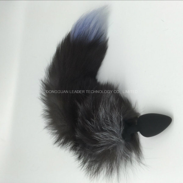 Four Colors Silicone Sex Toys Fox Tail Anal Plug