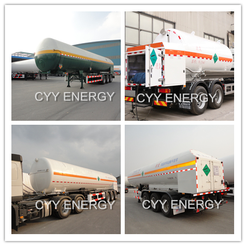 Cyy Liquid Oxygen Nitrogen Argon Cabochon Dioxide Cryogenic Tank Truck