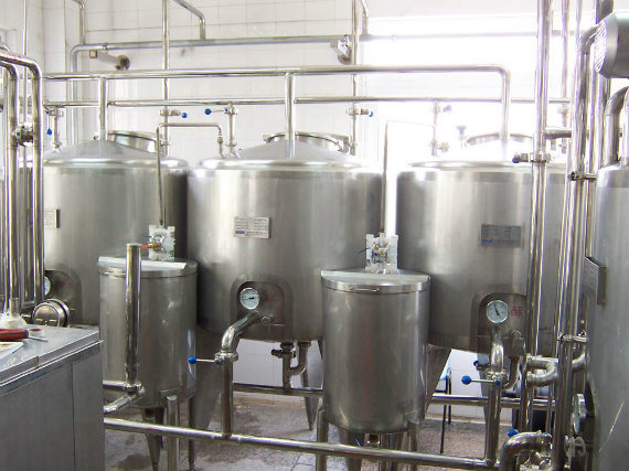 Large Liquid Beverage Food SUS Jacket Mixing Tank