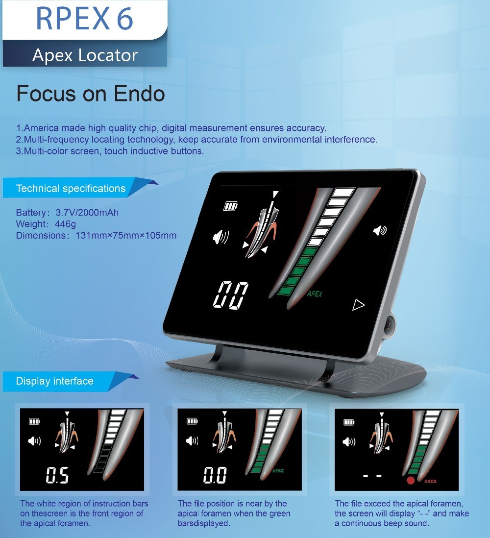 Endo Treatment Measuring Wire LCD Dental Apex Locator Measurement Apex