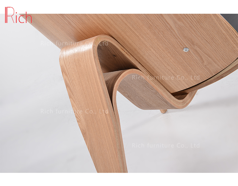 Modern Designer Hans Wenger Shell Wood Veneer Lounge Leisure Chair