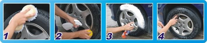 Foaming Tire Cleaner Tyre Polishing