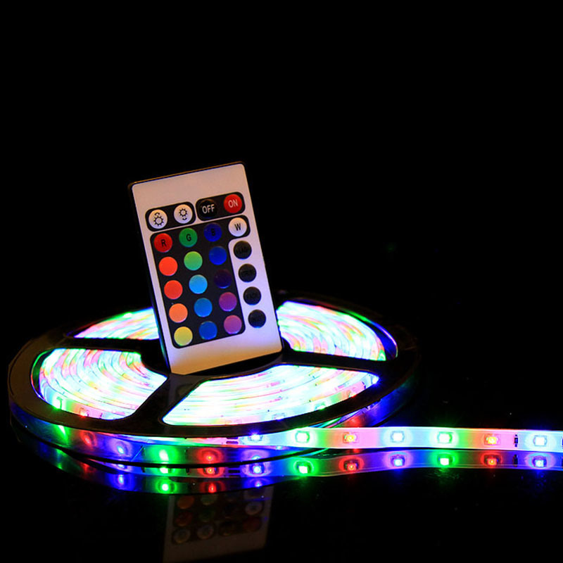 SMD3528 RGB 12V Non-Waterproof Multicolor Flexible LED Strip Light