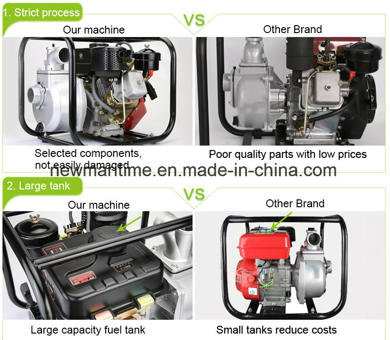 4 Inch Flow 100m3/H Lift 20m Diesel Irrigation Water Pump