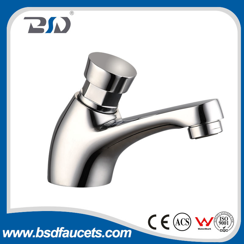 Single Handle Time-Delay Brass Basin Mixer