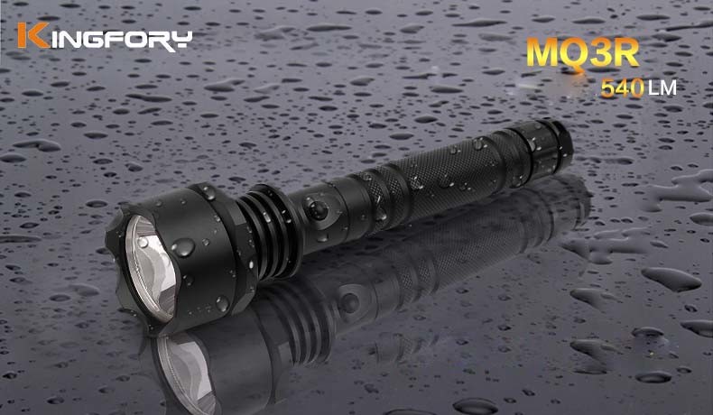 Aluminum Alloy Rechargeable 2*18650 Waterproof IP66 3*Xr-E Q5 LED Tactical Torch Light