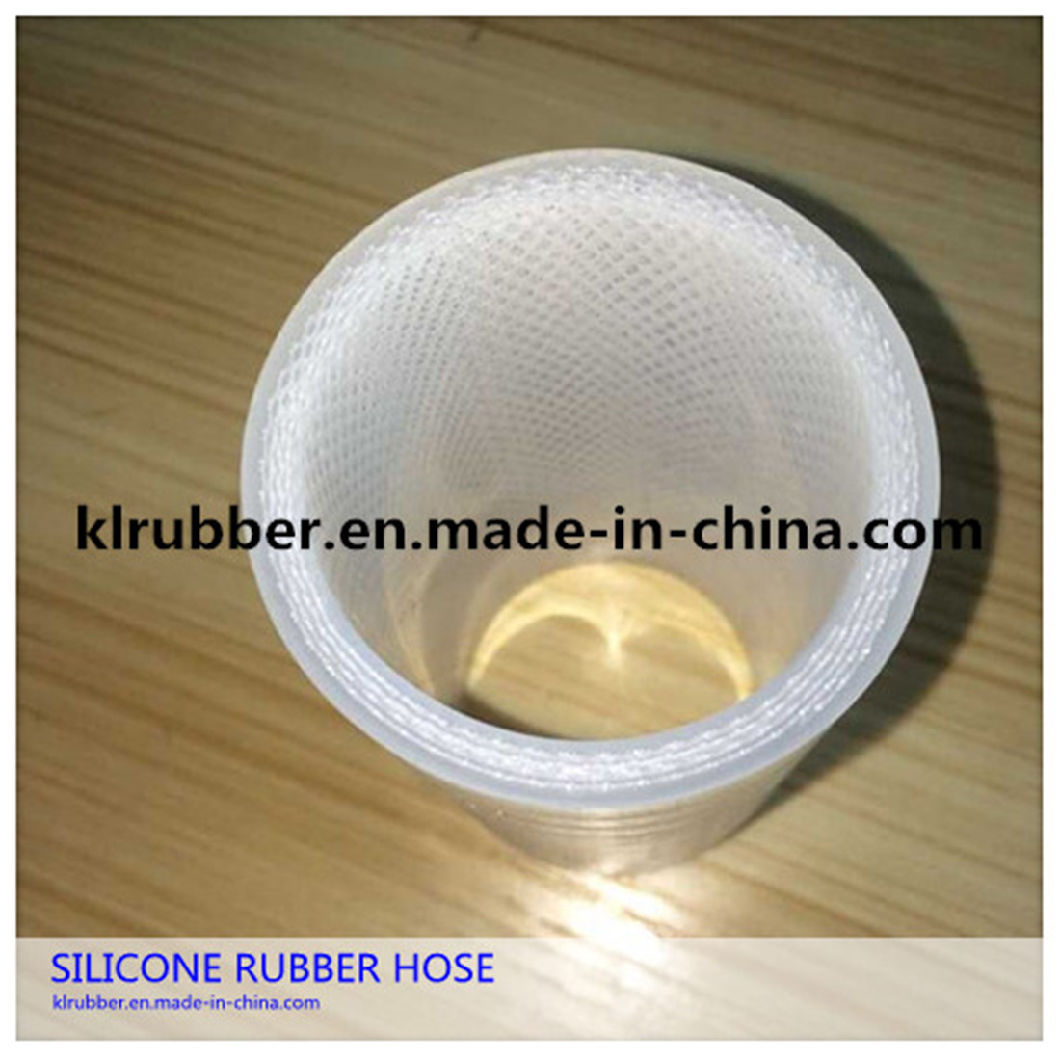 Food Grade Platinum Cured Transparent Polyester Braided Silicone Rubber Hose