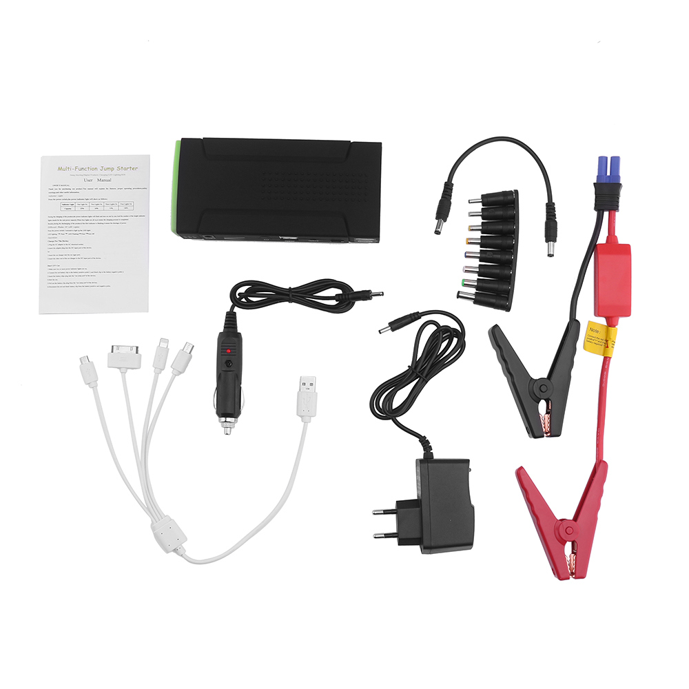 Multi-Function Portable Car Jump Starter Powerbank 5V 12V 19V