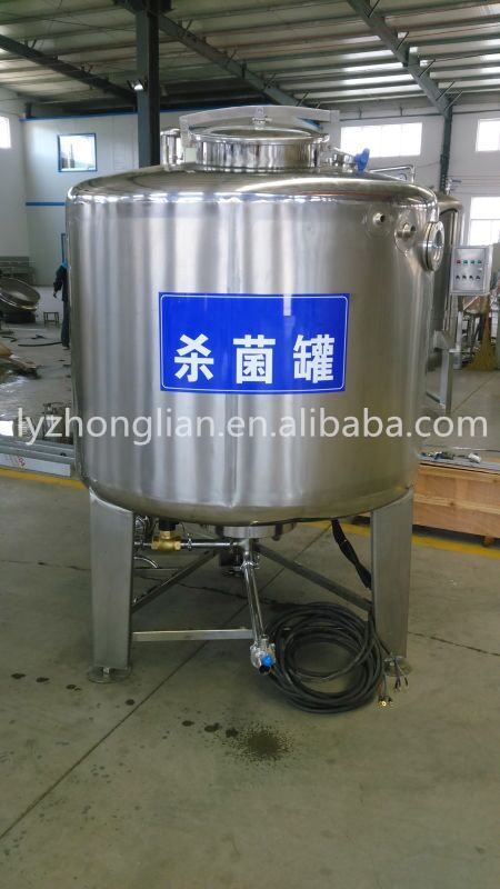 BS1000 High Quality 1000L Stainless Steel Pasteurizer Sterilization Equipment for Dairy