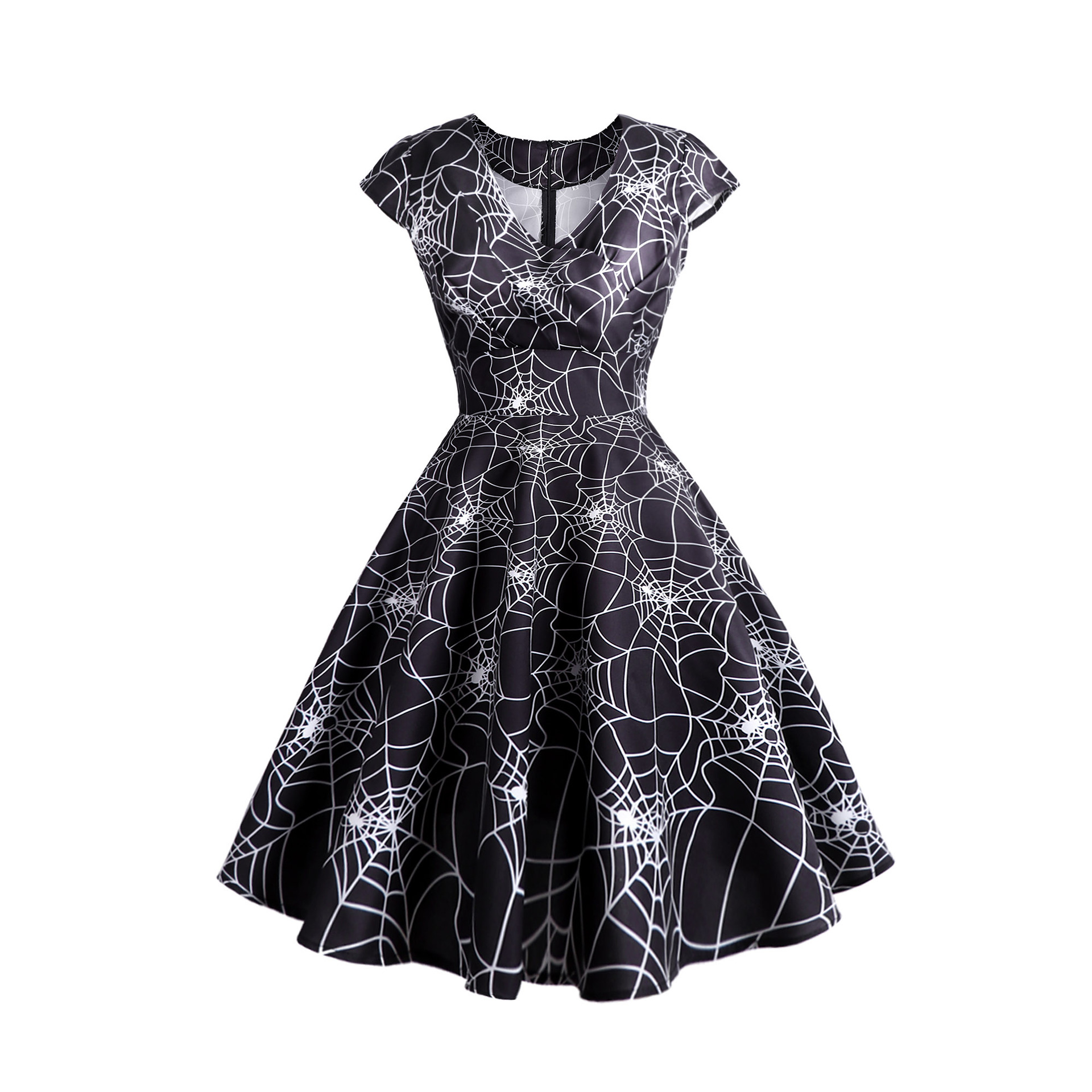 Vestido estampado retro Retro Printed Dress
