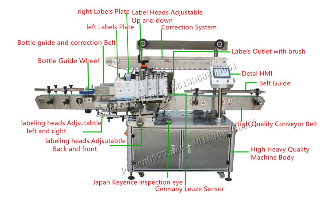 Automatic Double Sides Labeling Machine for Skin Care Products (MT-500)