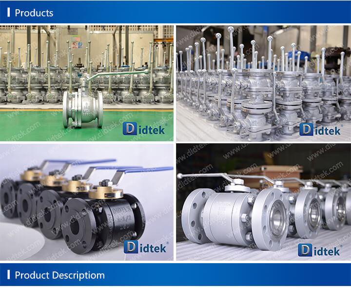 Didtek Reliable Quality Design Floating Metal Seated Ball Valve