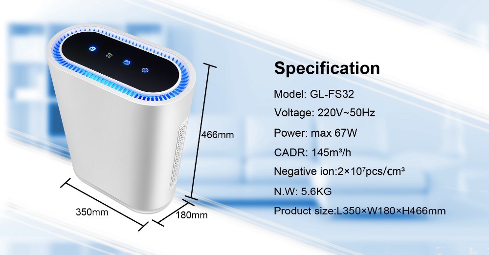 20 Million Negative Ion Air Purifier Gl-Fs32