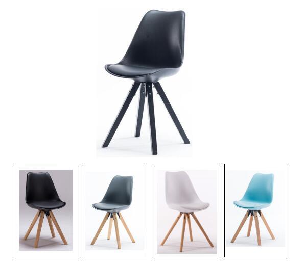 PP Plastic Modern Wooden Dining Chair