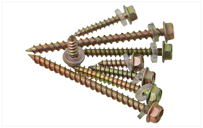 Carbon Steel Hex Washer Head Self Tapping Roof Screw