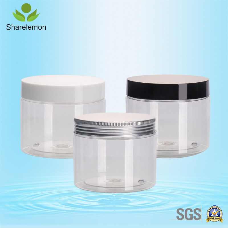 300ml Pet Plastic Food Cosmetic Cream Jars for General Packaging