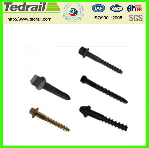 Railway Steel Rail Track Screw Spike