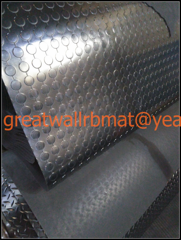 China Factory Directly Sale Link Round Button Rubber Mat