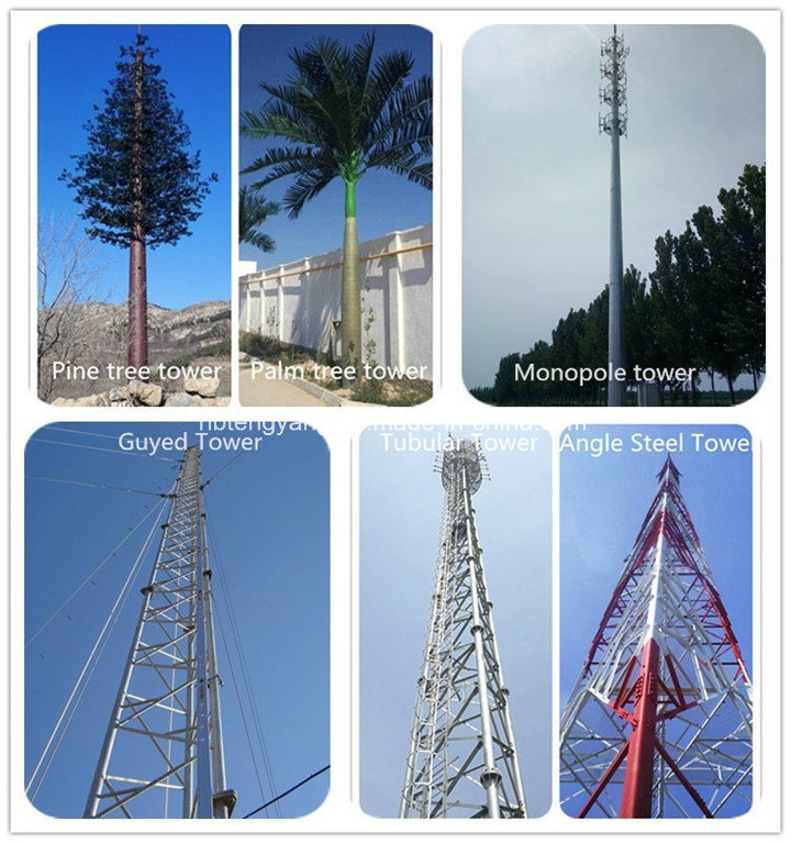 GSM Telecommunication Steel Monopole Tower