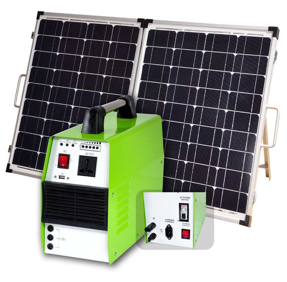 300W Household Portable Solar Power System Generator with LED Light