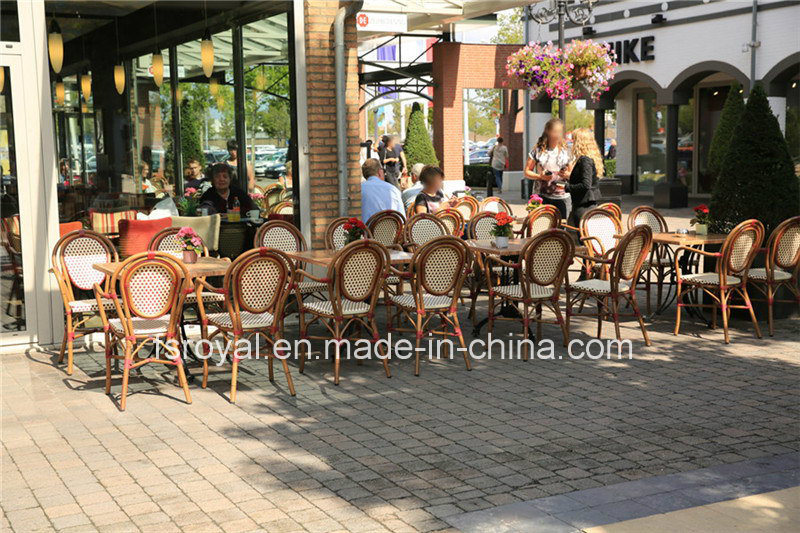 Hotel/Home Outdoor Garden Patio Furniture Leisure Dining Table Set Modern Aluminum Textilene Fabric Chair