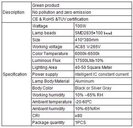 Industrial Lighting 100W LED High Bay Lights