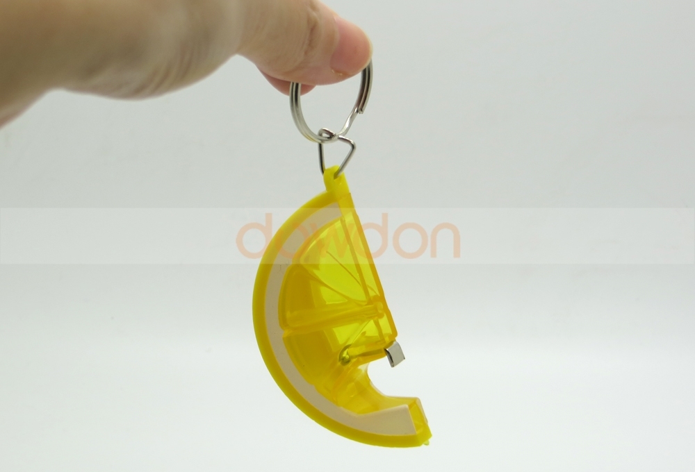 Cute Portable Lemon Style Key Chain Ring Bottle Opener