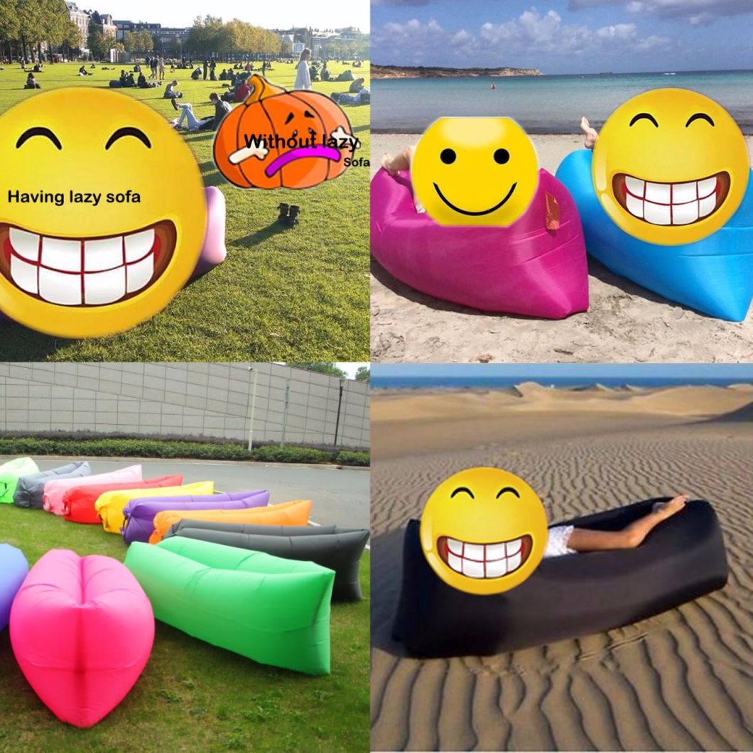 Inflatable Outdoor Camping Lounge Sofa Sleeping Bag Travel Lazy Air Bed