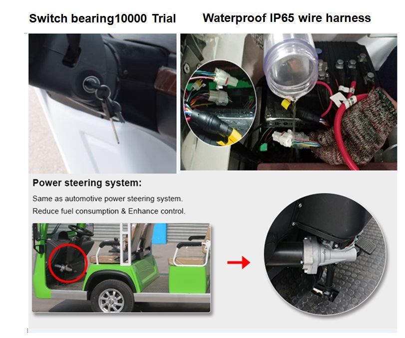 China New Car Electric Vehicle 8 Seats Transporting Bus